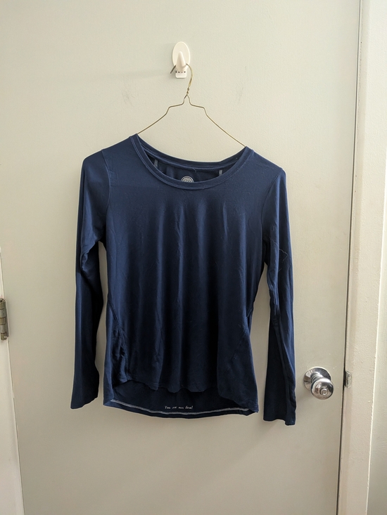 healing hands Tops - healing hands Underscrub Super Soft Navy Long Sleeve Crew Neck Top Small Nurse